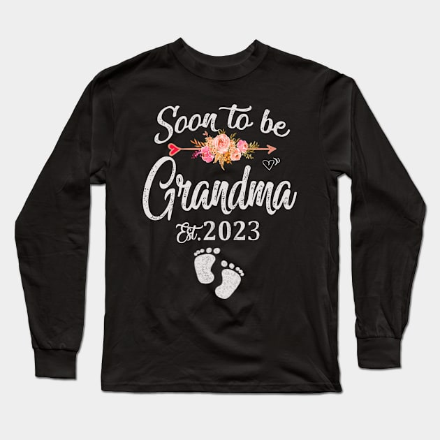 Soon to be grandma est 2023 Long Sleeve T-Shirt by Leosit